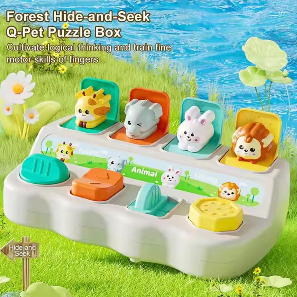 Kids Educational Box - Giocattoli Montessori Pop-up con Animali e