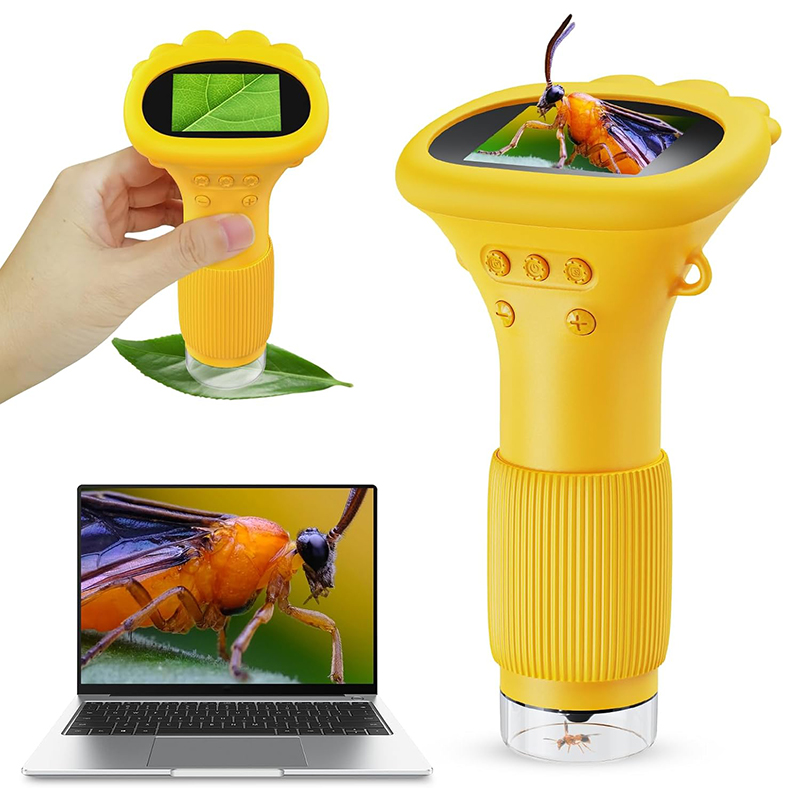 Kids Definition Of Education - Microscopio Digitale Portatile per Bambini, Microscopio