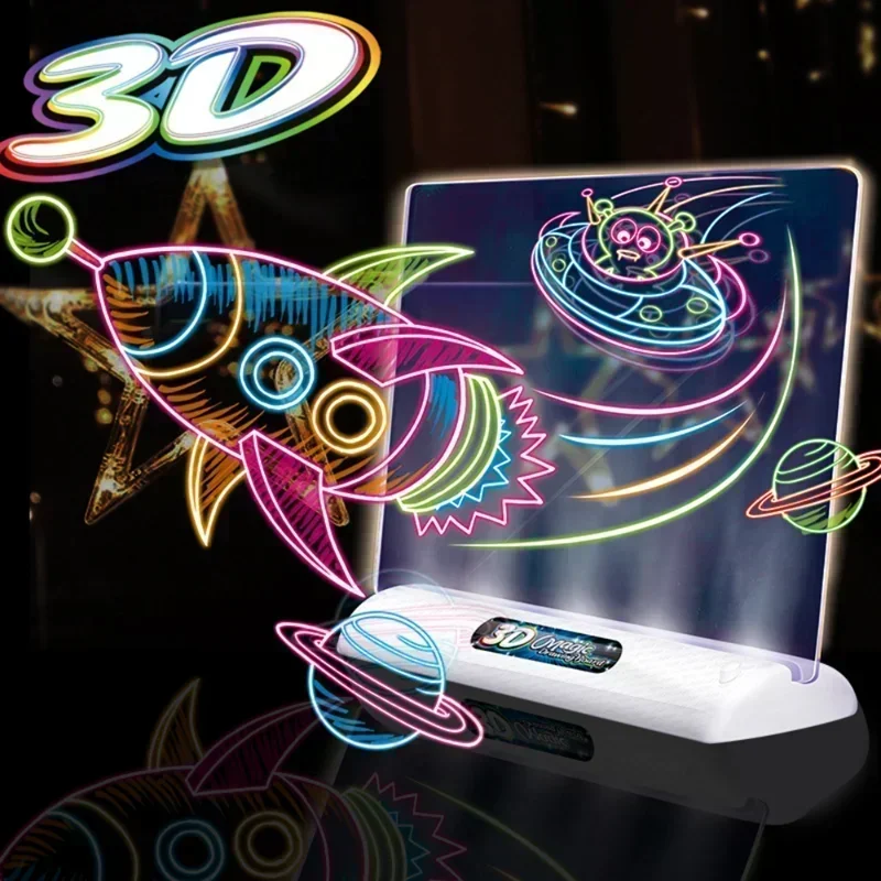Kids Education Foundation - Tavolo da disegno magico 3D LED