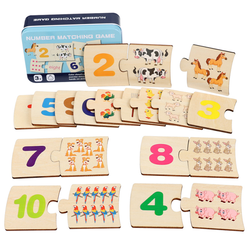 Kids Educational Box - Bambini Scatola di Ferro Numero Illuminazione