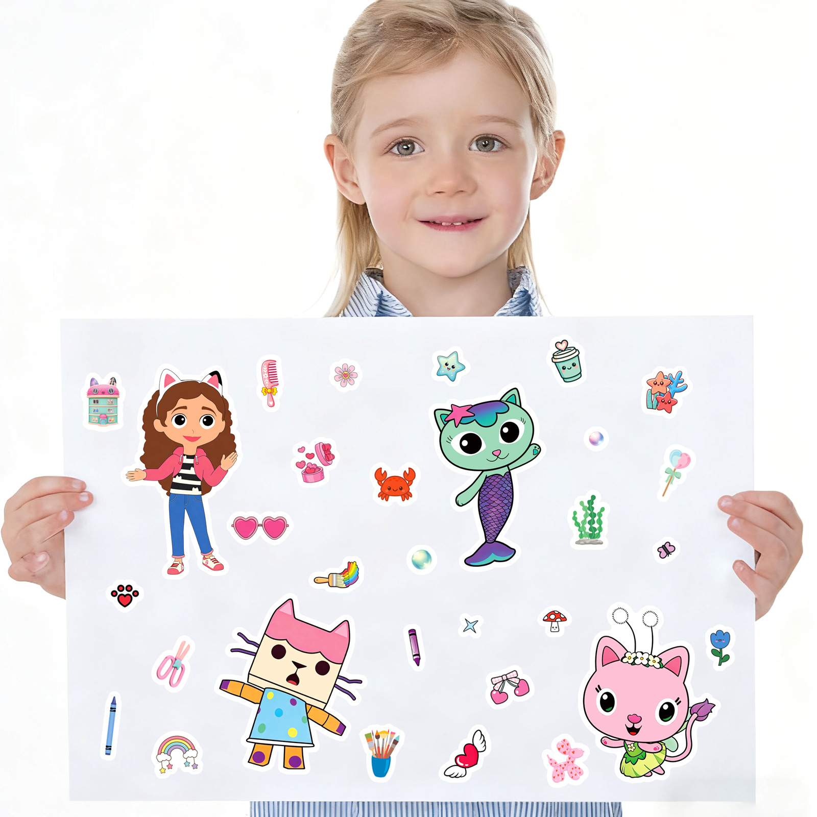 8/16 Fogli di Adesivi Puzzle ' - Game Educational For Kids Free recensione e prezzo