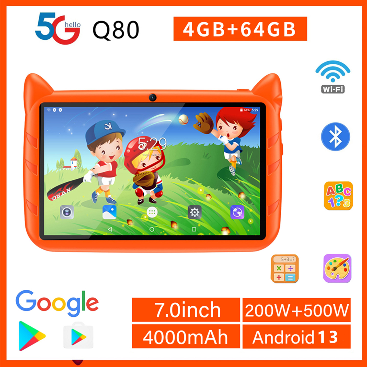 Nuovo 5G WiFi Bambini Tablet 7 - Japanese Kids Education recensione e prezzo