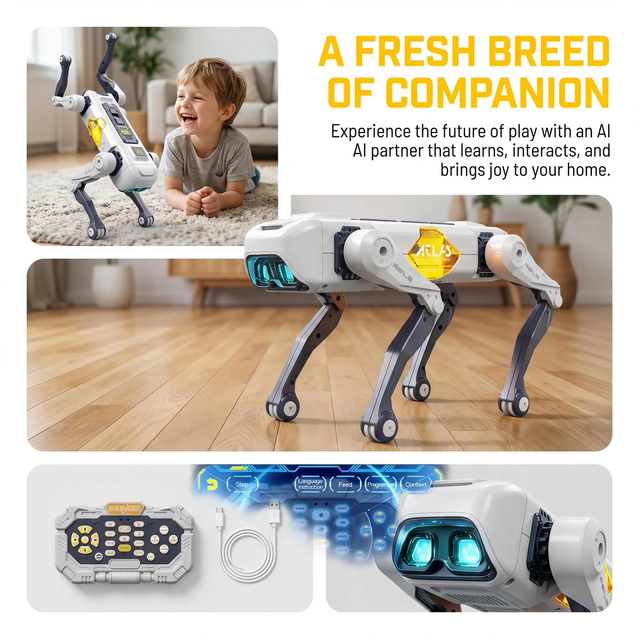 Cane Robot Intelligente AI, Co - Kids Educational Gadget recensione e prezzo