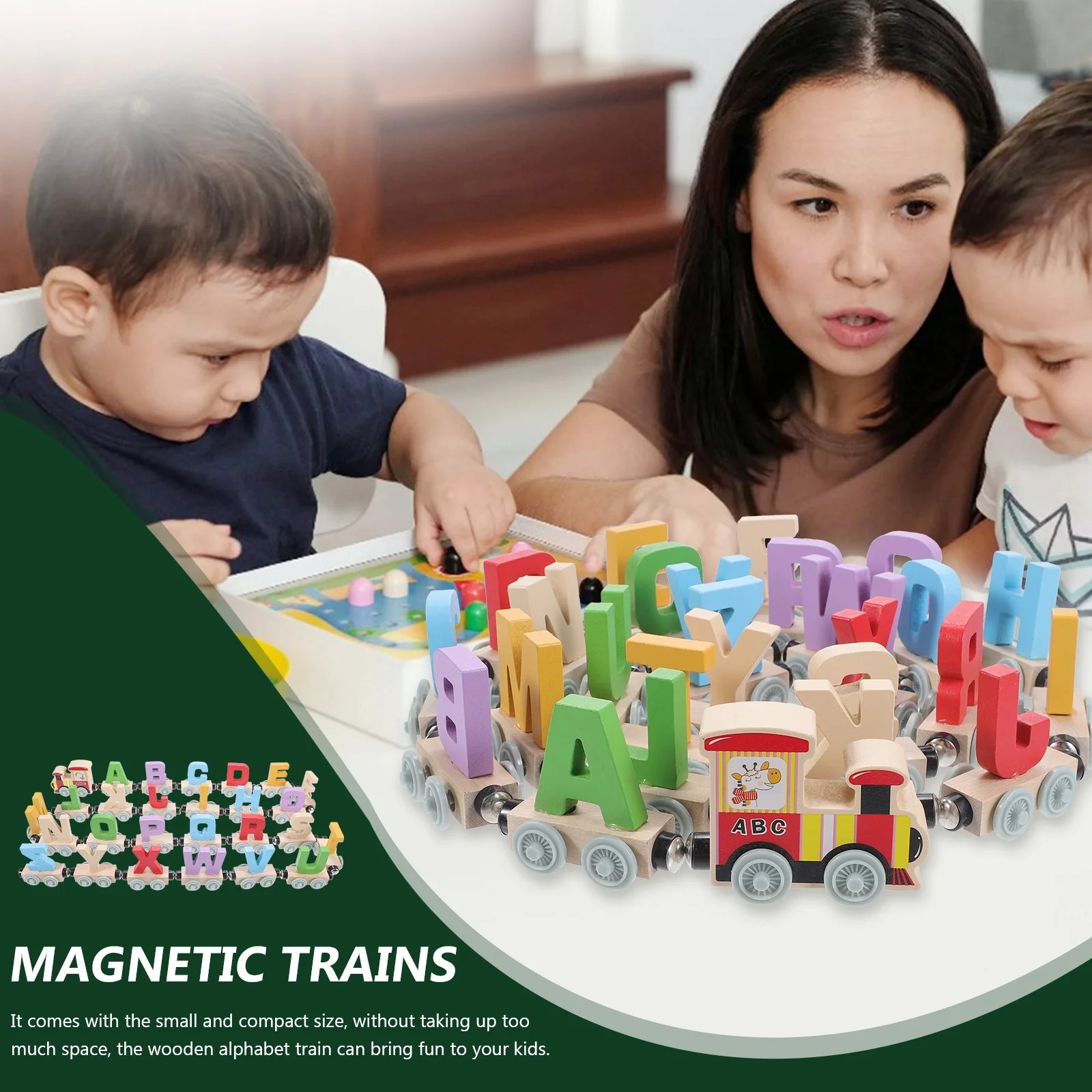 Giocattolo del treno in legno  - Kids Educational Box recensione e prezzo