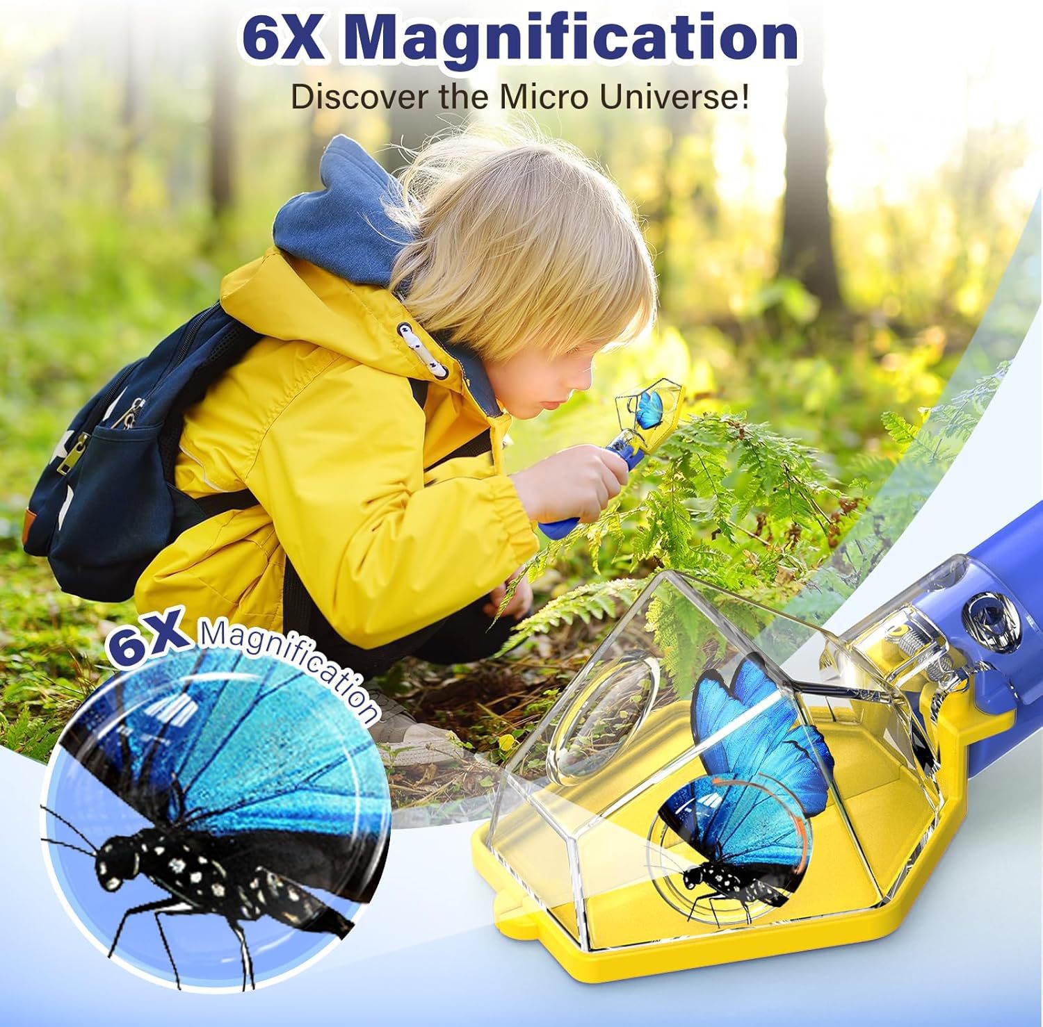 Lente d'ingrandimento 6X per b - Kids Educational Box recensione e prezzo